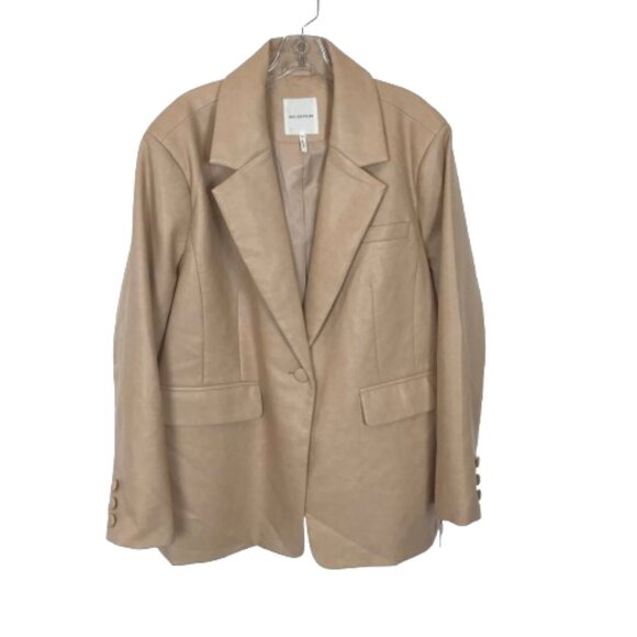 NWT Avec Les Filles Womens Plus Size 2X or 3X Faux Leather Blazer Jacket NEW - Picture 2 of 4